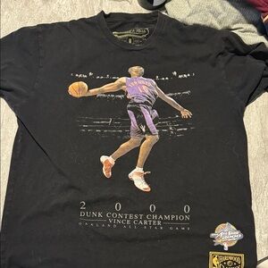 Mitchell & Ness Black Vince Carter Graphic Tee